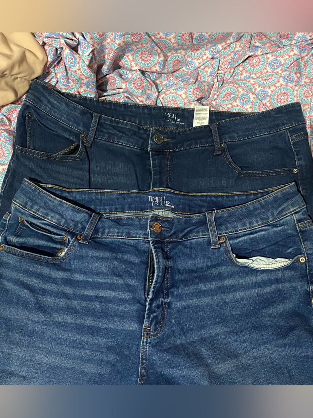 Time and Tru Straight leg blue jeans bundle